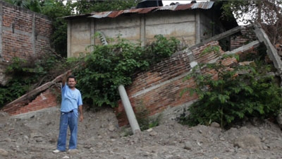 Effect of floods in El Salvador